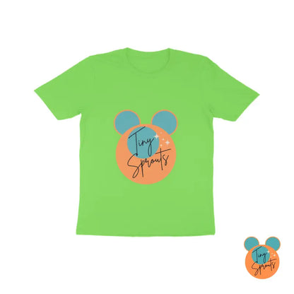 TinySprout’s Kids Round Neck T-shirt - Liril Green / 8 - Kids clothing set