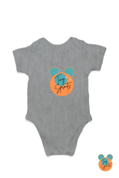 TinySprout’s Sleep Onesie for Babies - Brand edition - Grey Melange / 0-5Months - baby clothing set