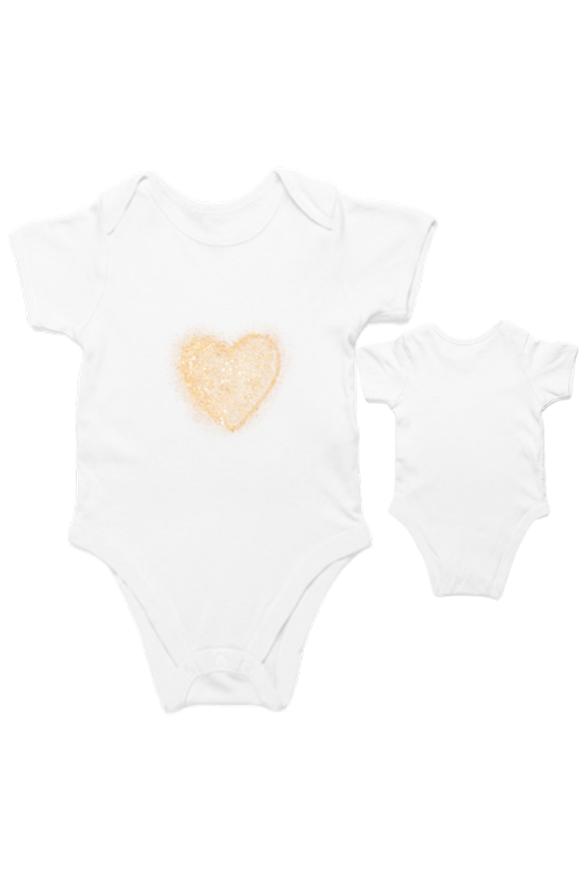 TinySprout’s Sleep Onesie for Babies – Golden Heart Theme - baby clothing set