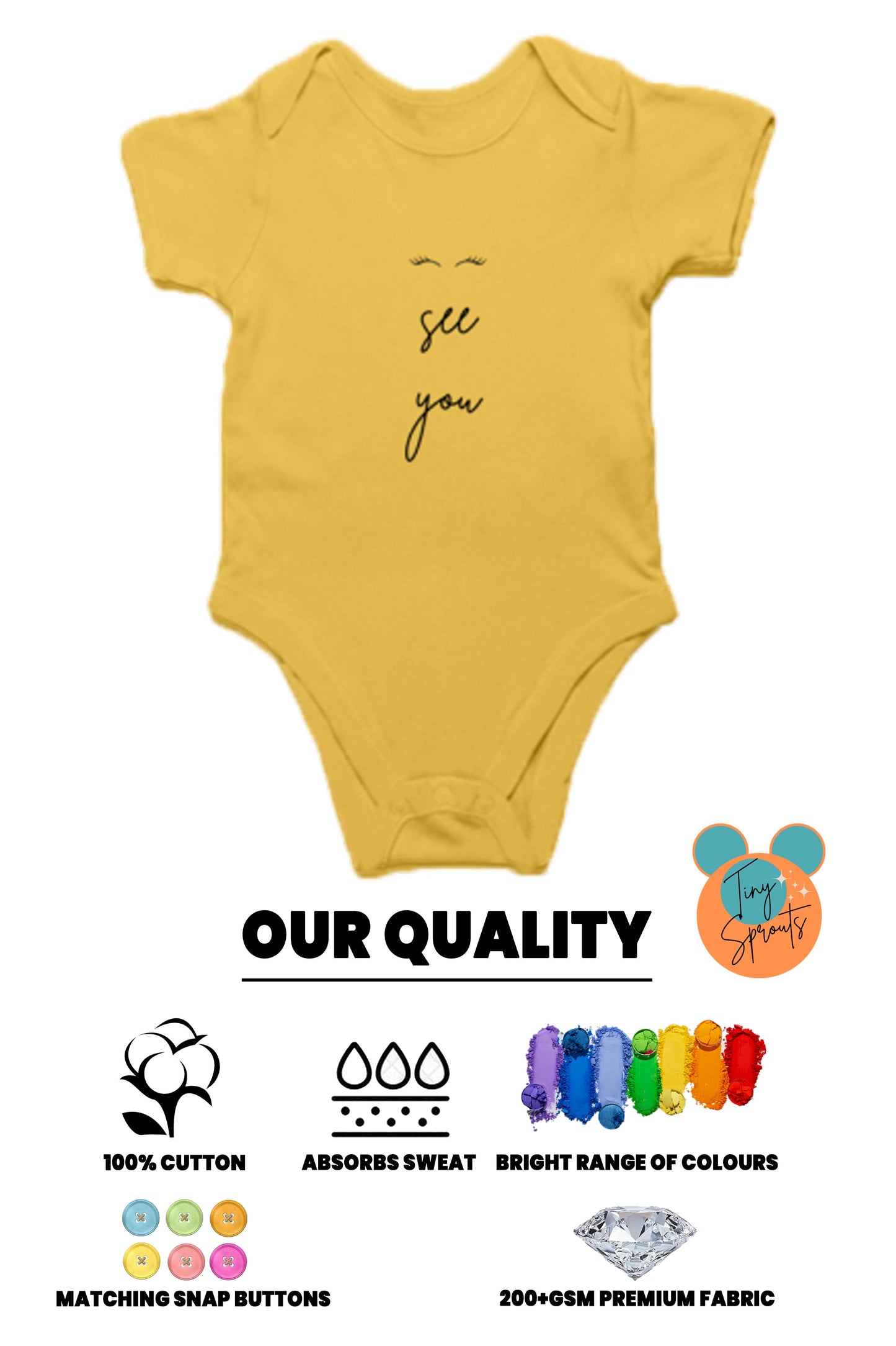 TinySprout’s Sleep Onesie for Babies - IseeYou - baby clothing set