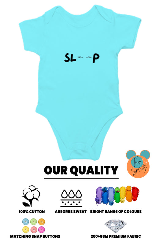 TinySprout’s Sleep Onesie for Babies - Sky Blue - baby clothing set