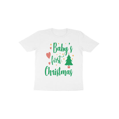 TinySprouts Toddler T-shirt - 1st Christmas - White / 1