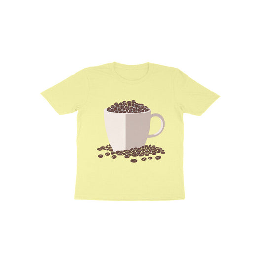 Tinysprouts Toddler T-shirt - Coffee Love - Butter Yellow / 1