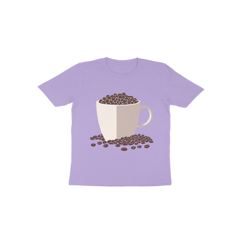 Tinysprouts Toddler T-shirt - Coffee Love - Iris Lavender / 1