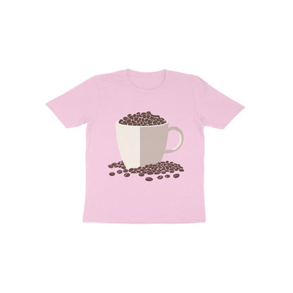 Tinysprouts Toddler T-shirt - Coffee Love - Light Pink / 1