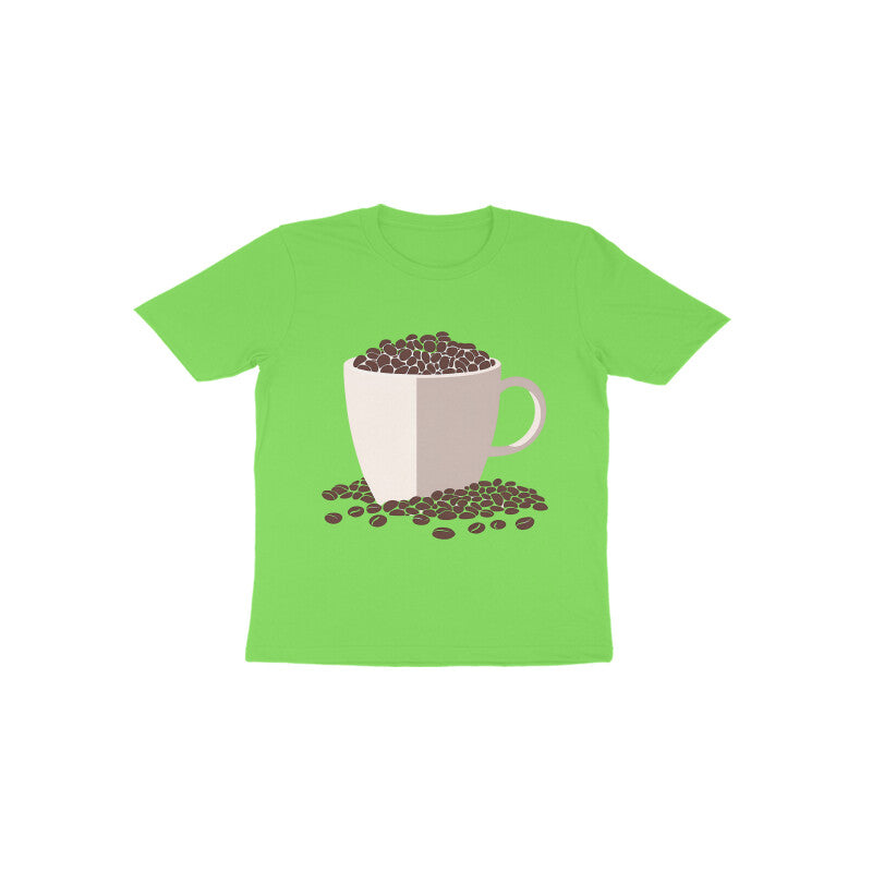 Tinysprouts Toddler T-shirt - Coffee Love - Liril Green / 1