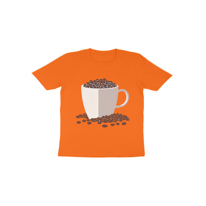 Tinysprouts Toddler T-shirt - Coffee Love - Orange / 1