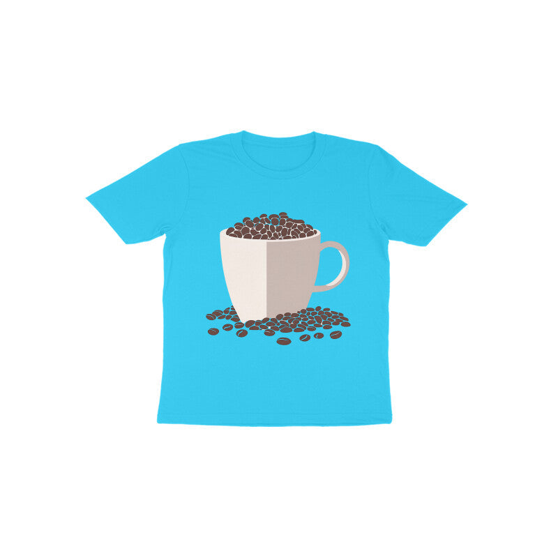 Tinysprouts Toddler T-shirt - Coffee Love - Sky Blue / 1