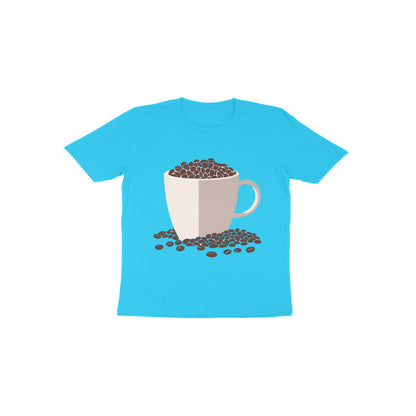 Tinysprouts Toddler T-shirt - Coffee Love - Sky Blue / 1