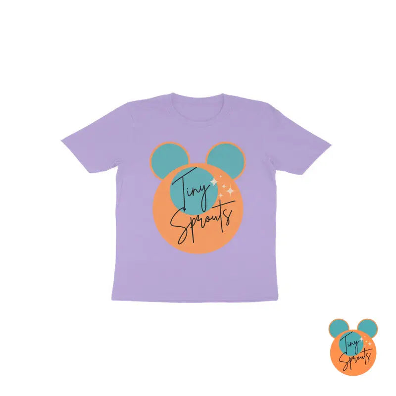 TinySprout’s Toddlers Round Neck T-shirt - Iris Lavender / 1 - baby clothing set