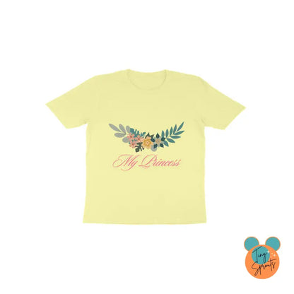 TinySprout’s Toddlers T-shirt - My princess - Butter Yellow / 1 - baby clothing set