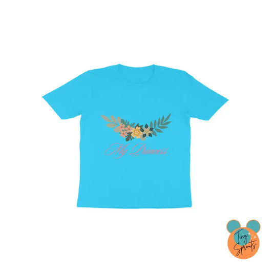 TinySprout’s Toddlers T-shirt - My princess - Sky Blue / 1 - baby clothing set