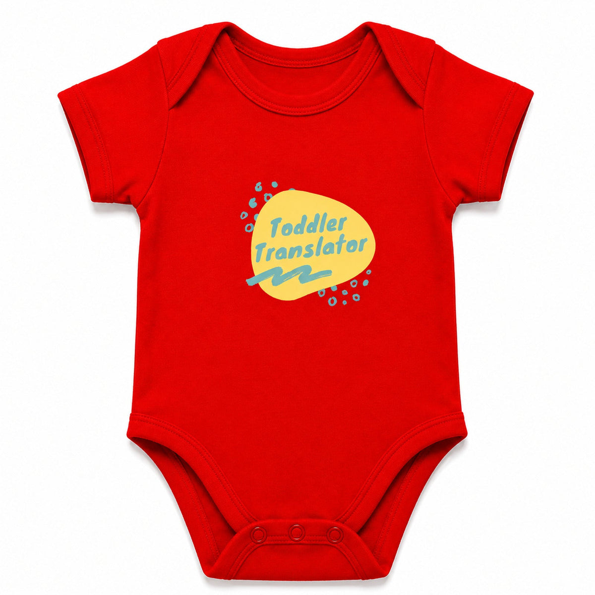 Toddler Translator Red baby onesie