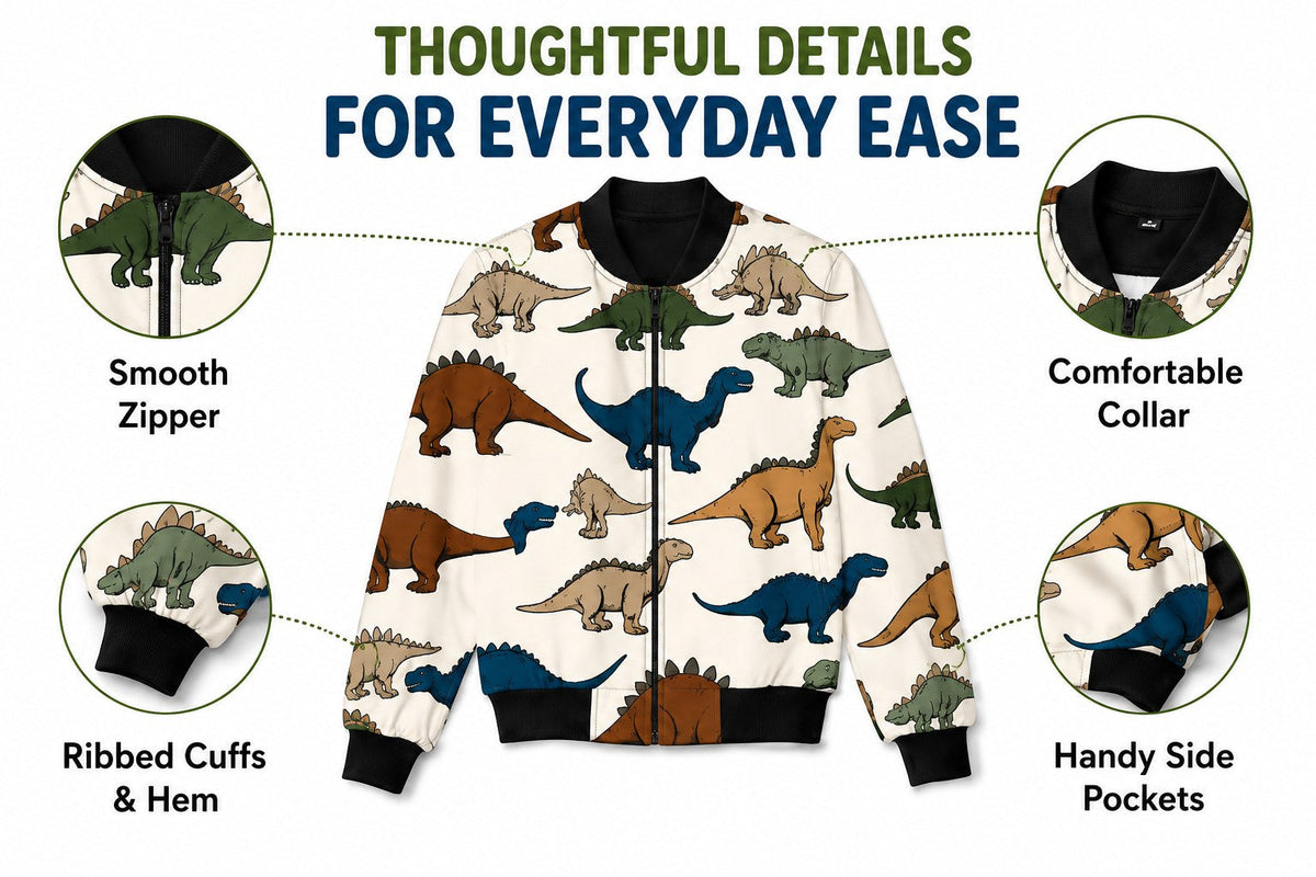 Dino Bomber Jacket – size guide