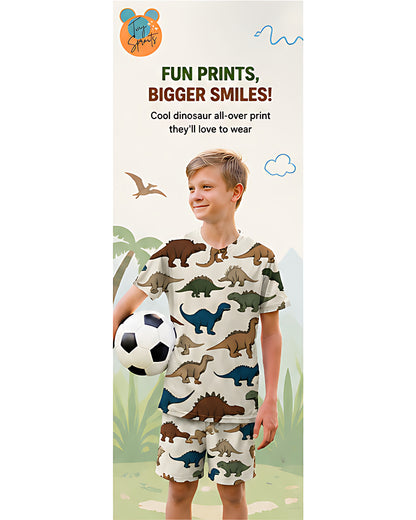 Tiny Sprouts Dino Kids AOP Sports Set - detail 2 of 8