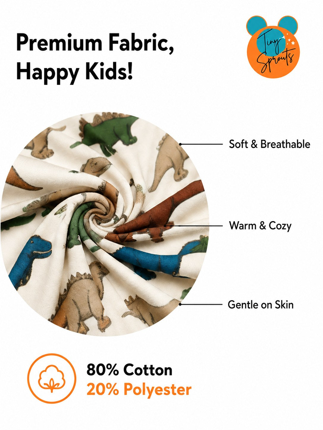 Dino Sweatshirt – front and back view