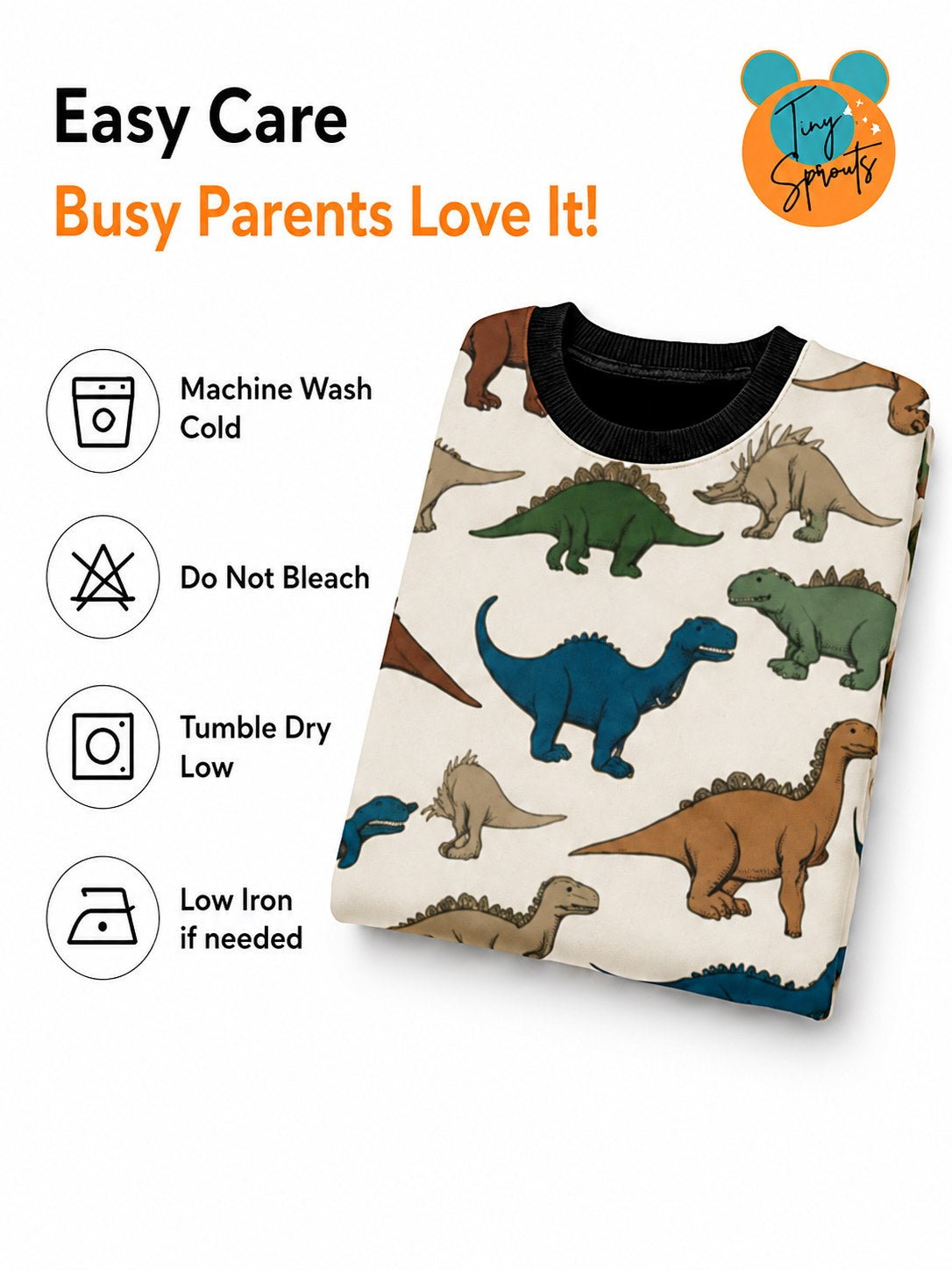 Dino Sweatshirt – size guide