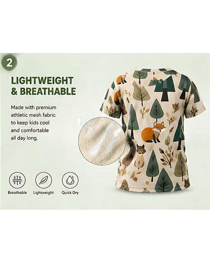 Tiny Sprouts Forest Kids AOP Sports Set - detail 2 of 7