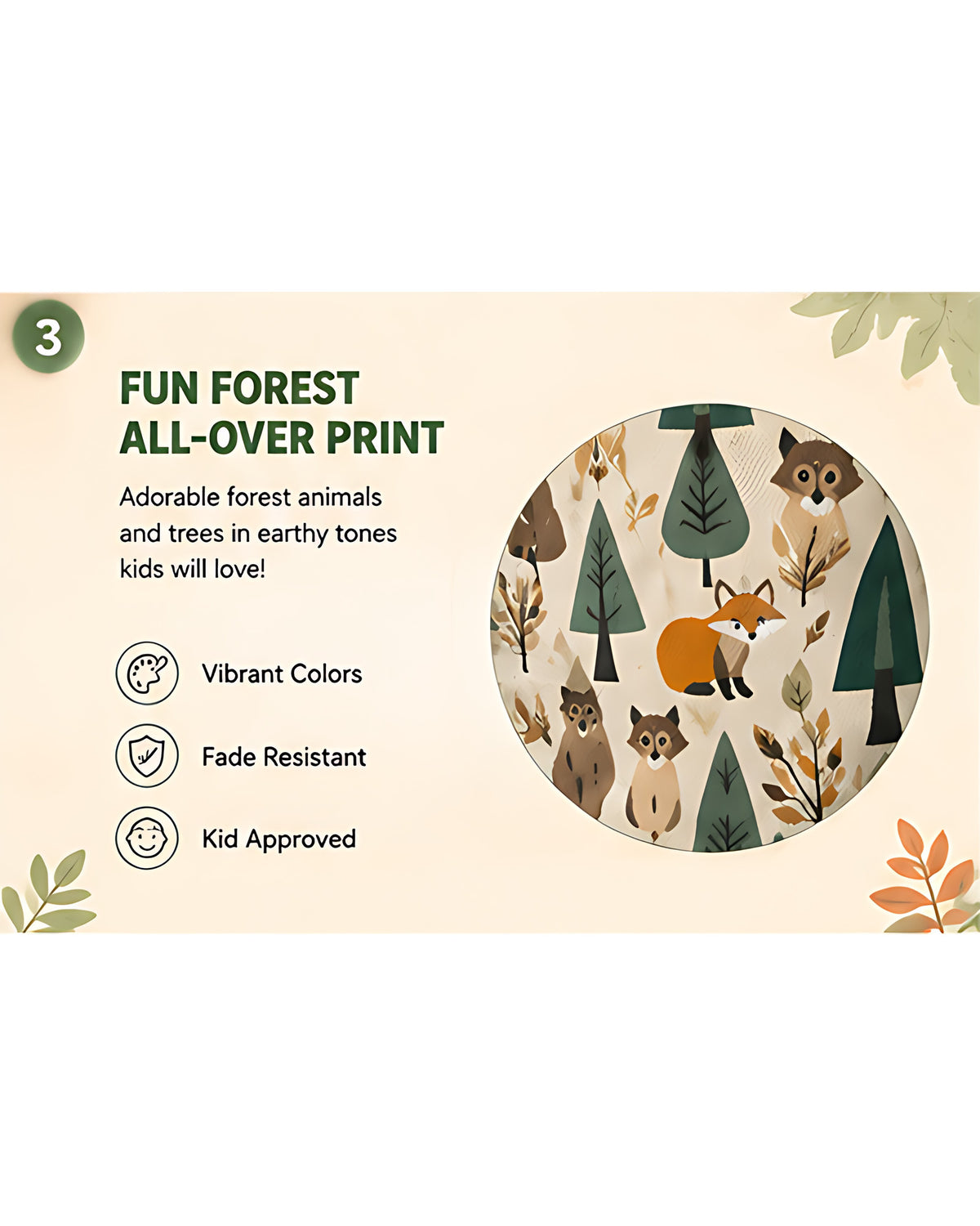 Tiny Sprouts Forest Kids AOP Sports Set - detail 3 of 7