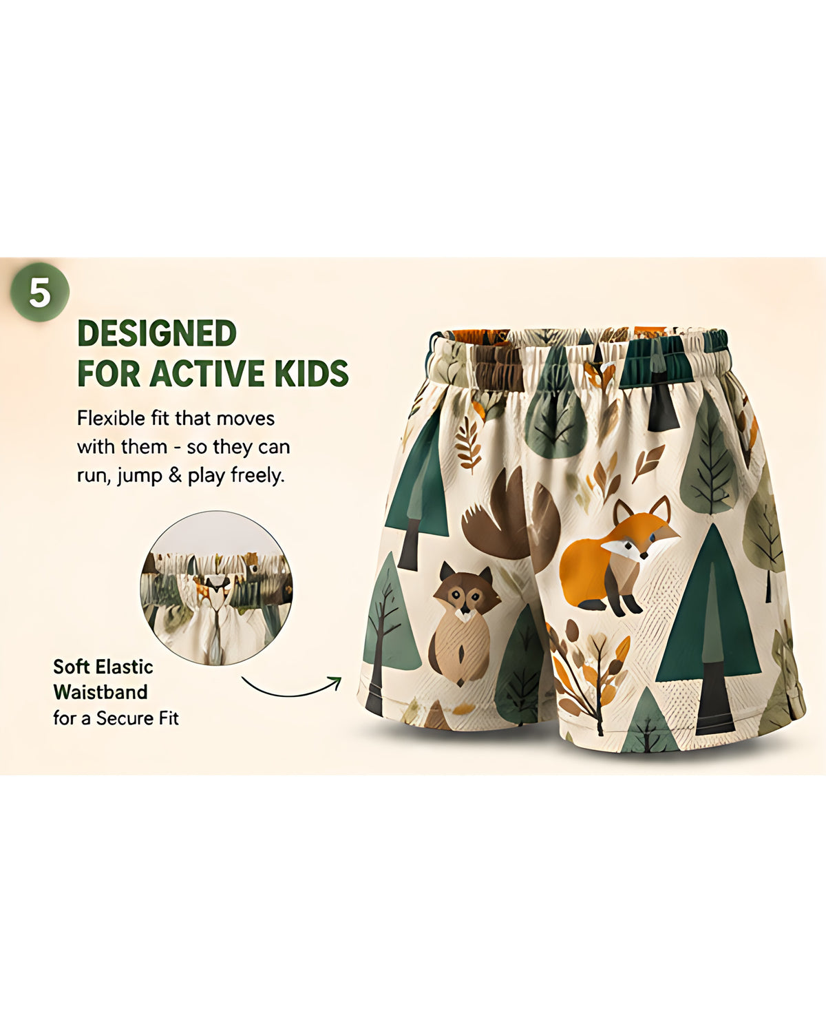 Tiny Sprouts Forest Kids AOP Sports Set - detail 5 of 7