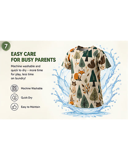 Tiny Sprouts Forest Kids AOP Sports Set - detail 7 of 7