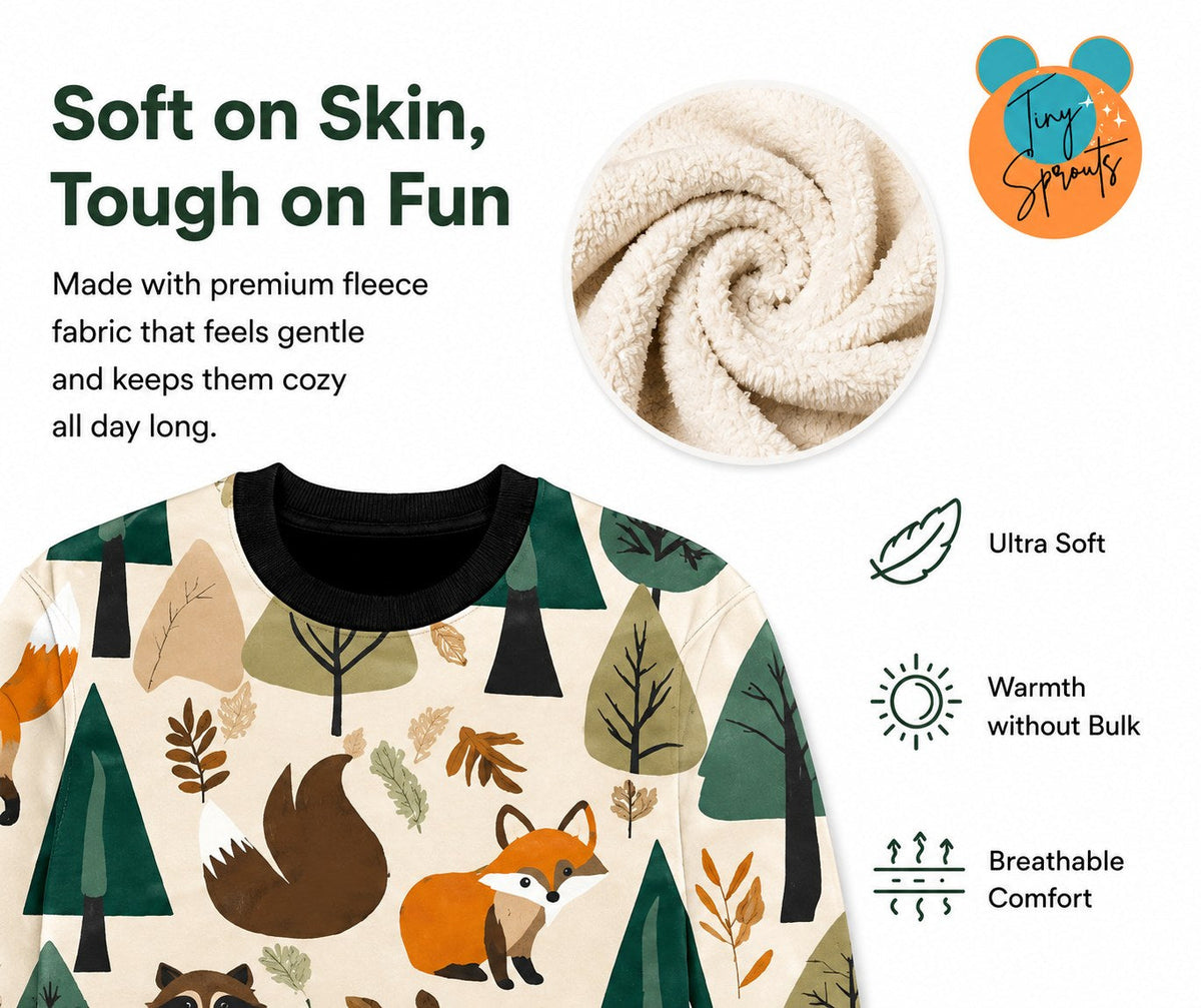Forest Sweatshirt – fabric detail