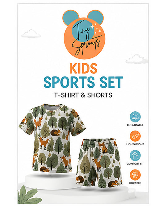 Tiny Sprouts Jungle Fox Kids AOP Sports Set - detail 1 of 8