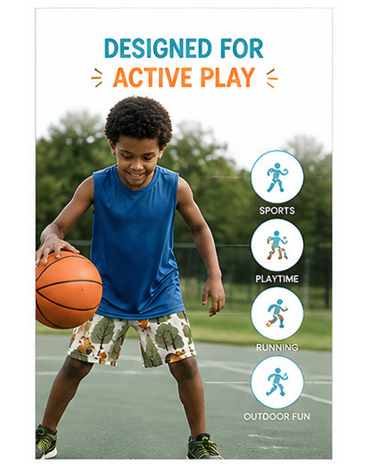 Tiny Sprouts Jungle Fox Kids AOP Sports Set - detail 4 of 8
