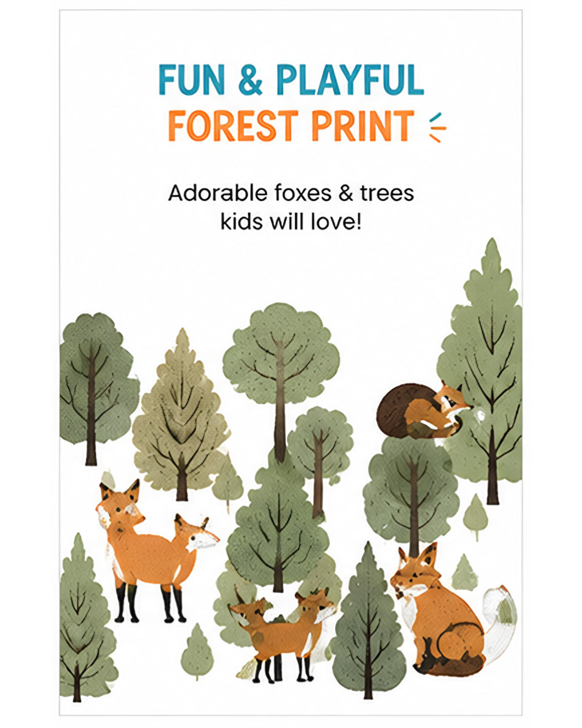 Tiny Sprouts Jungle Fox Kids AOP Sports Set - detail 6 of 8