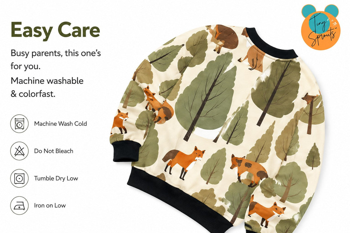 Jungle Fox Sweatshirt – size guide