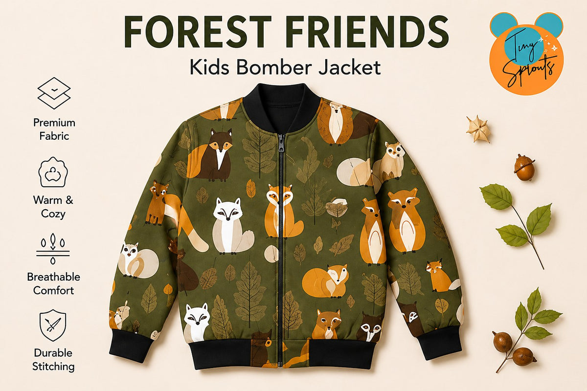 Jungle Leaf Bomber Jacket – lifestyle