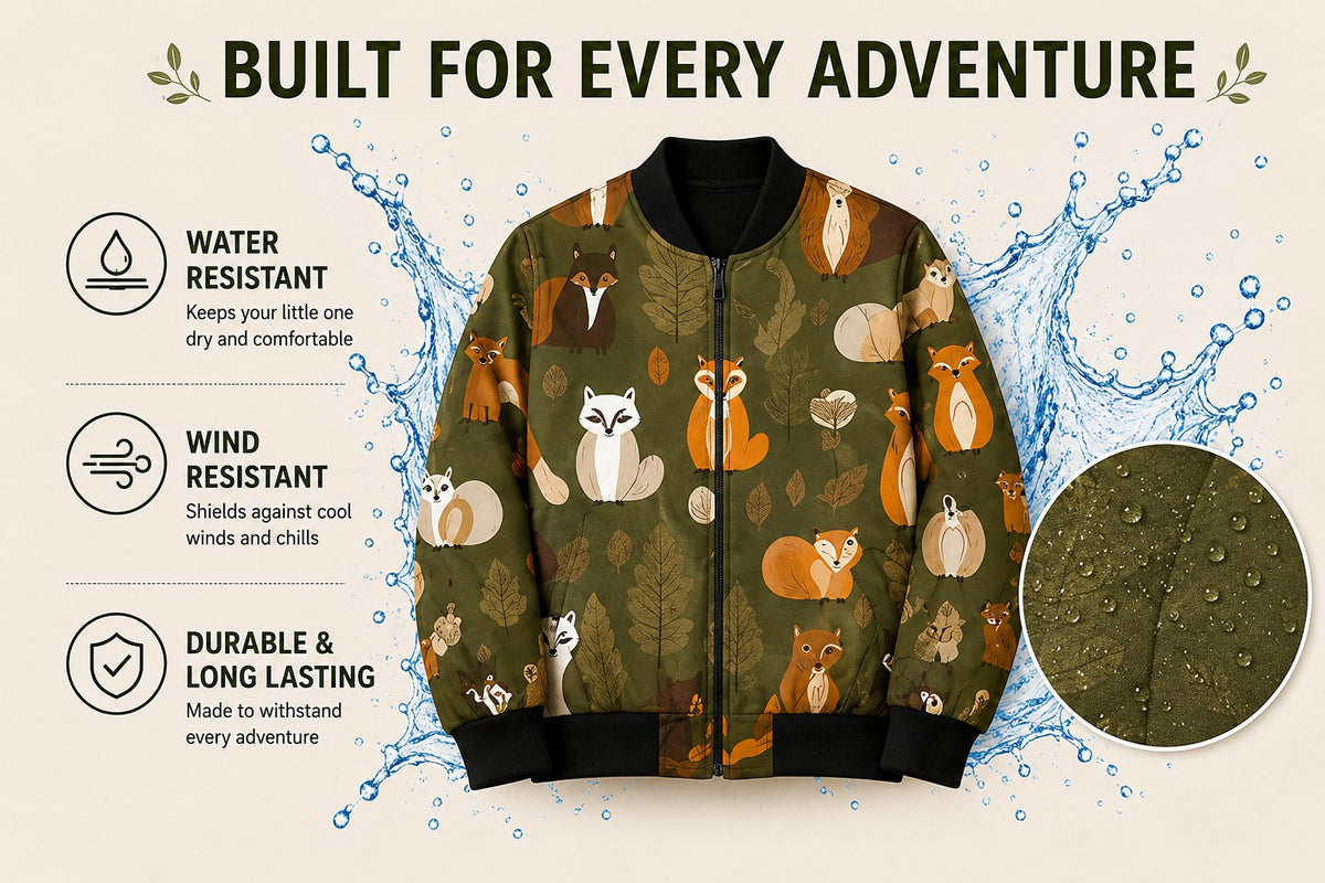 Jungle Leaf Bomber Jacket – size guide