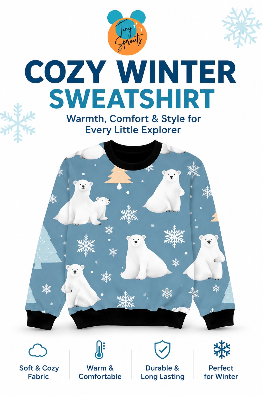 Polar Bear Sweatshirt – lifestyle