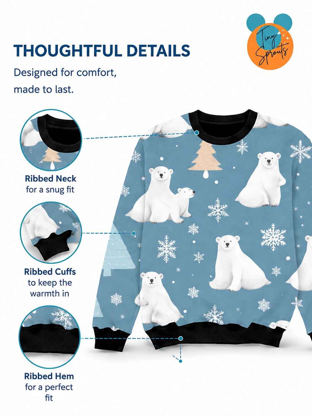 Polar Bear Sweatshirt – fit and comfort
