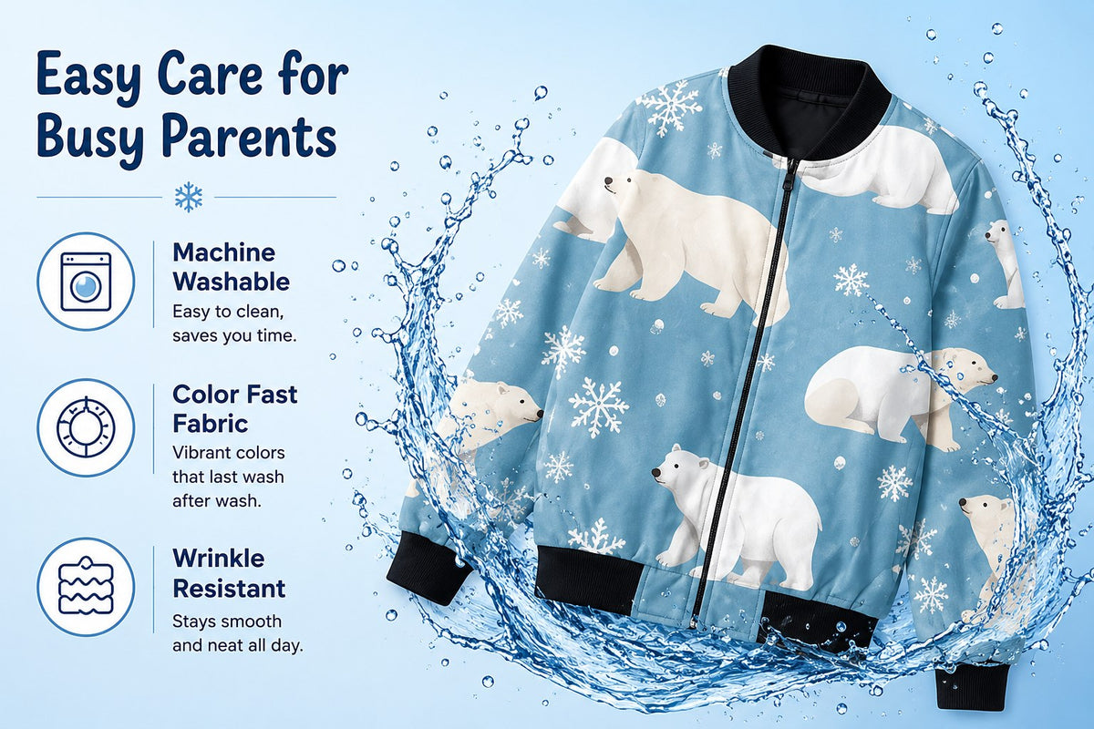 Snow Bear Bomber Jacket – size guide