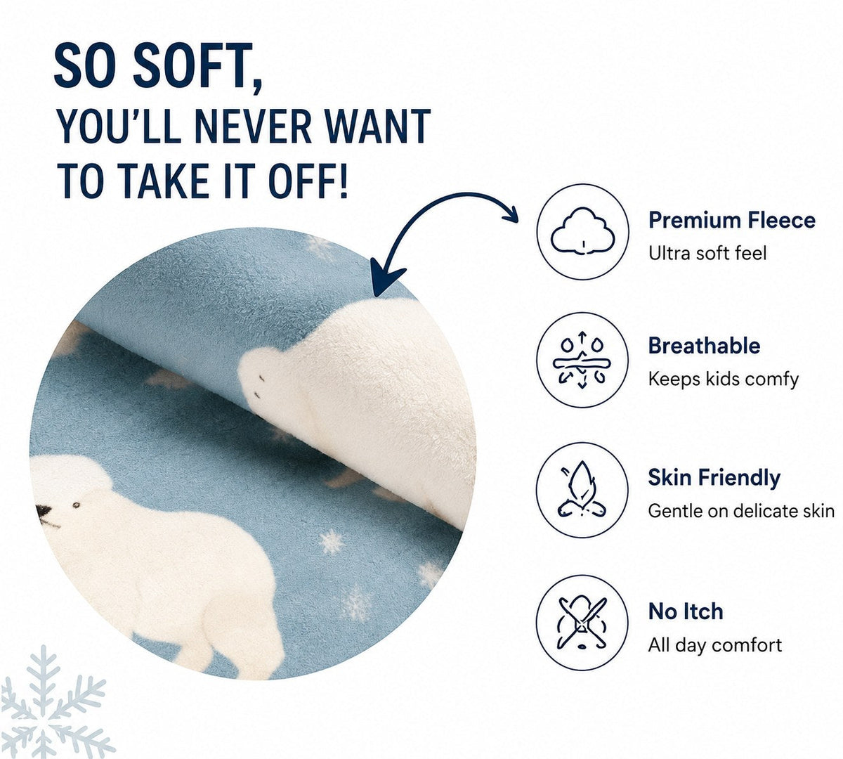 Snow Bear Sweatshirt – front and back view