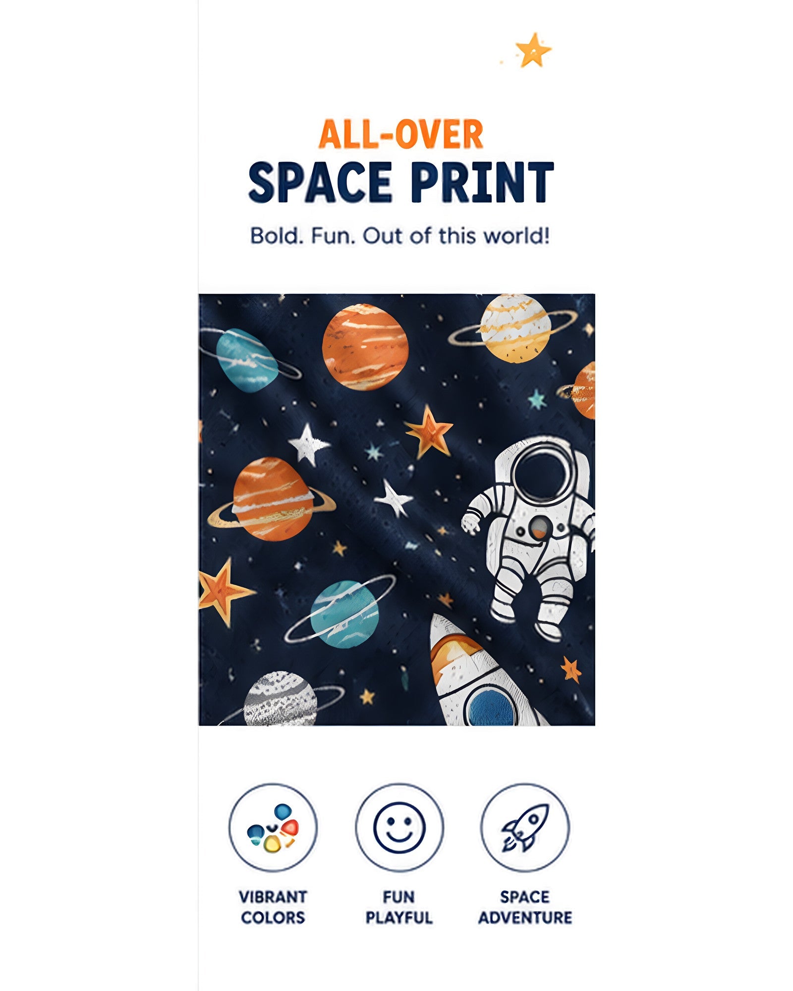 Kids AOP Sports T-Shirt - SpaceMan - detail 2 of 6