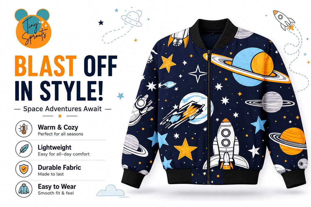 Space & Star Bomber Jacket – lifestyle