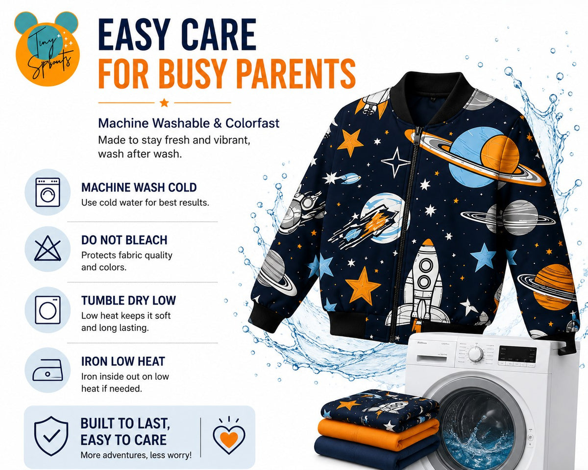 Space & Star Bomber Jacket – styling
