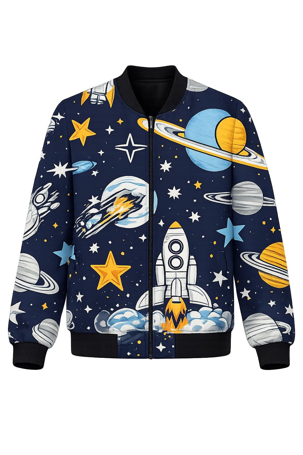 Space & Star Bomber Jacket – main product image
