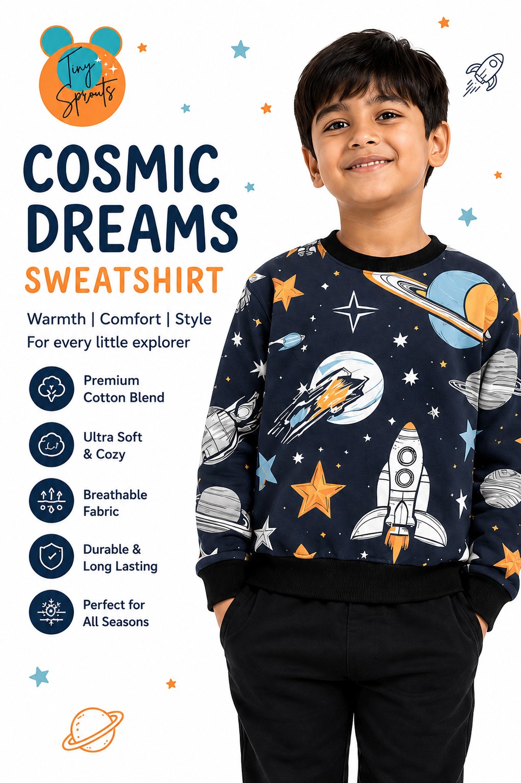 Space & Star Sweatshirt – lifestyle