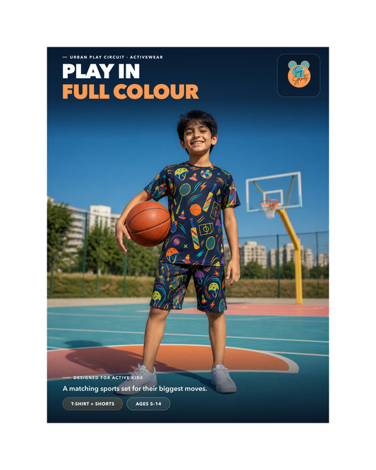 Tiny Sprouts Urban Play Circuit Kids AOP Sports Set - detail 1 of 8