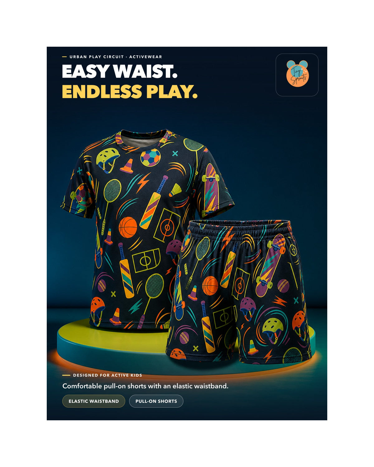 Kids AOP Sports T-Shirt - Urban Play Circuit - detail 6 of 8
