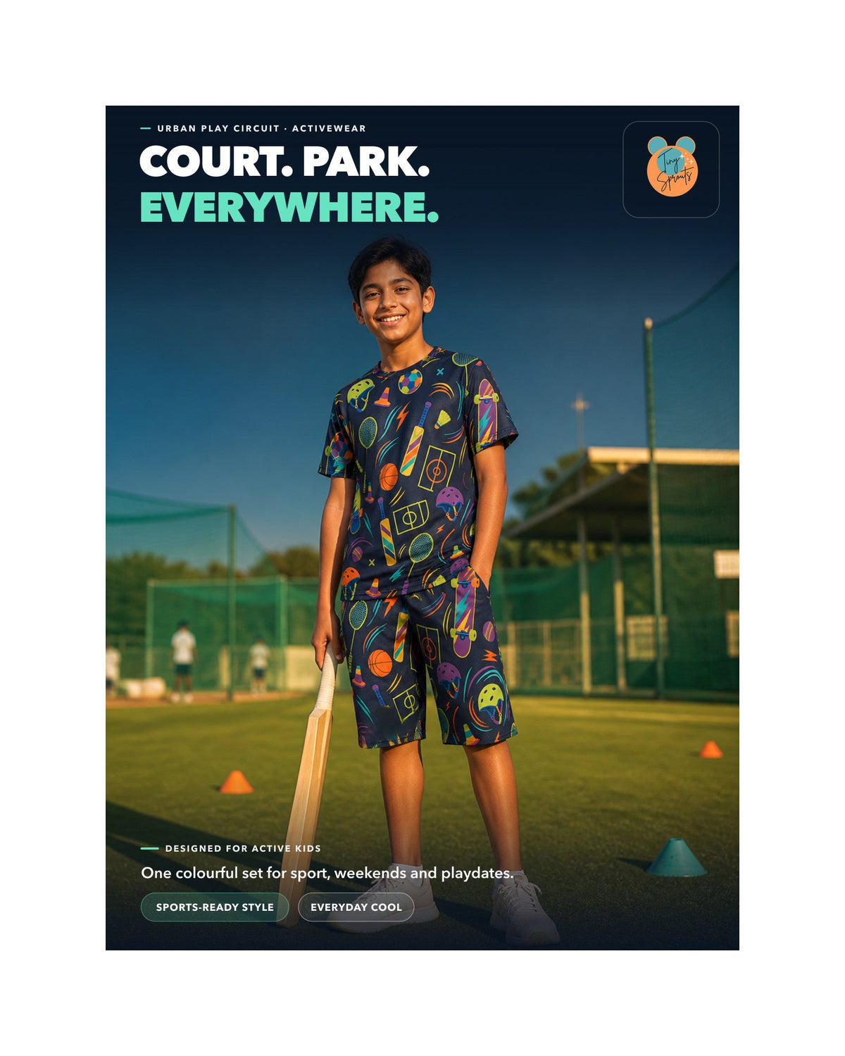 Kids AOP Sports T-Shirt - Urban Play Circuit - detail 7 of 8