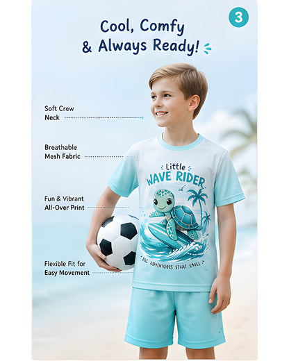 Tiny Sprouts Wave Rider Kids AOP Sports Set - detail 3 of 7