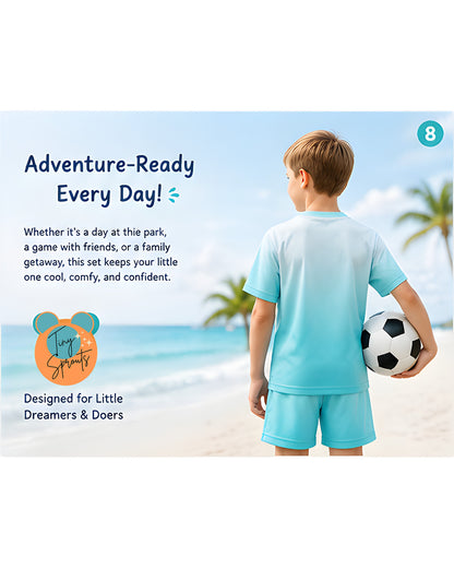Tiny Sprouts Wave Rider Kids AOP Sports Set - detail 7 of 7