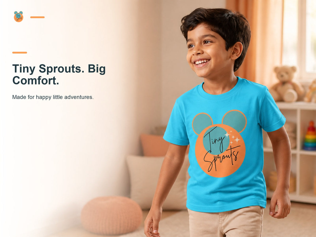 Tiny Sprouts Kids Round Neck T-Shirt – lifestyle