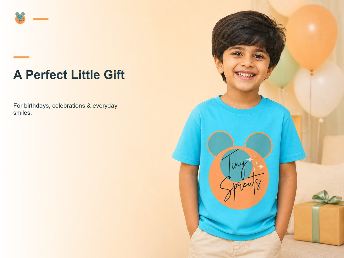 Tiny Sprouts Kids Round Neck T-Shirt – gift-ready
