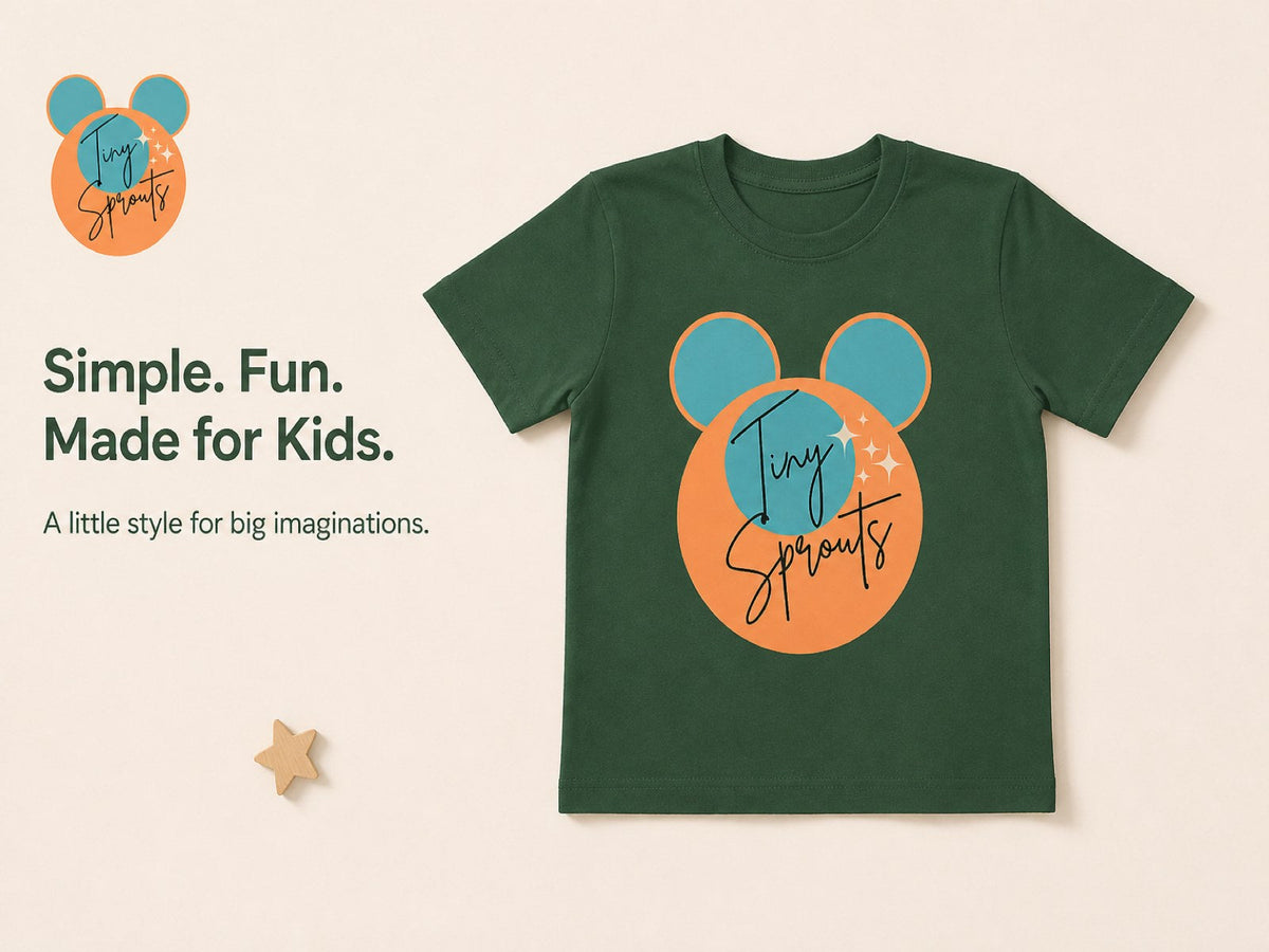 Tiny Sprouts Toddler Round Neck T-Shirt – product beauty shot