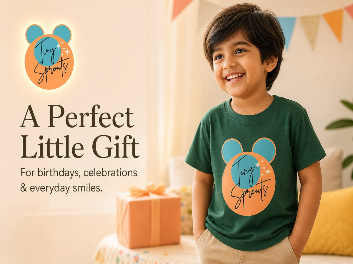 Tiny Sprouts Toddler Round Neck T-Shirt – gift-ready